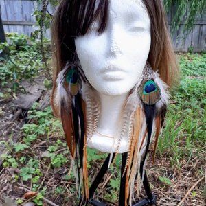 Handmade owlita inspired feather earrings